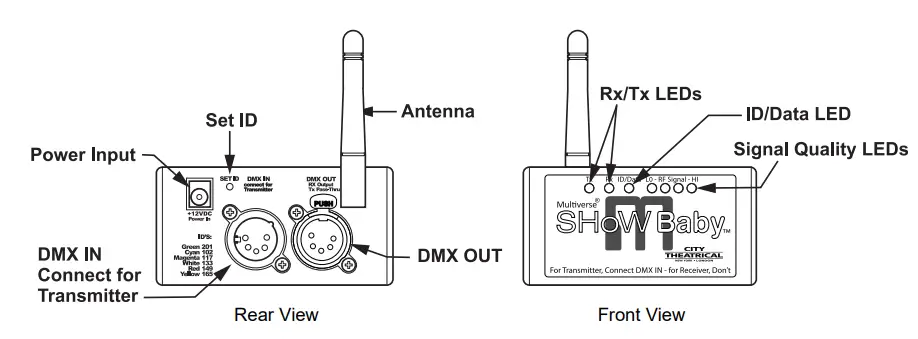 CITY THEATRICAL 5900 Multiverse Show Baby Device FIG 1