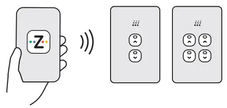 zimi Single and Dual Blind Controllers - setup