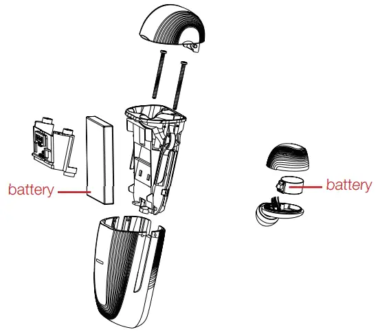 TCL Earbuds - integrated battery