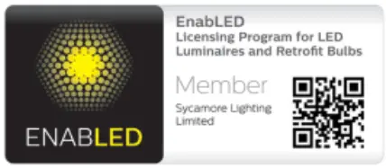 sycamoreLED SY9046SINGLE Tunable LED Bathroom Mirror Cabinet - qr code