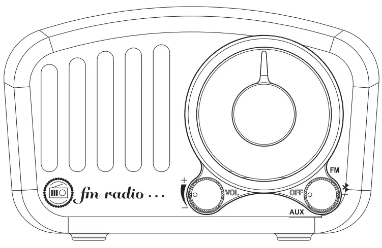 MiFiNE Portable Vintage Radio Speaker -