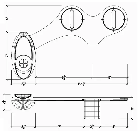 LUXE Bidet NEO 185 Self Cleaning Dual Nozzle - fig 13