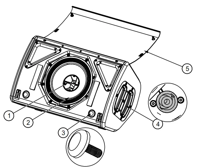 NEXO P8 Series P8-TIS Point Source Loudspeaker - Spare parts