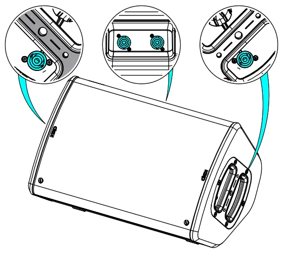NEXO P8 Series P8-TIS Point Source Loudspeaker - connecting