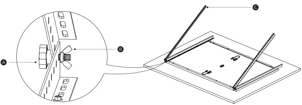 ECOFLOW 50 Inch Tilt Mount Bracket - Fig 6