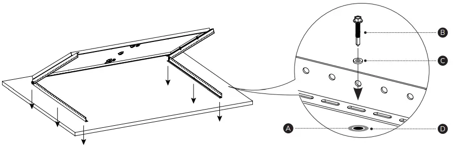 ECOFLOW 50 Inch Tilt Mount Bracket - Fig 9
