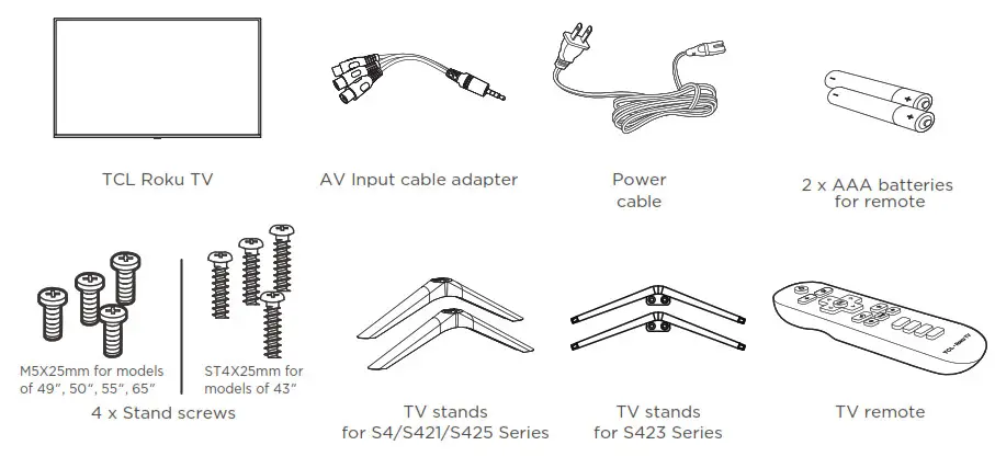 TCL 4-Series S4 S421 S423 S425 RUKU TV - 3