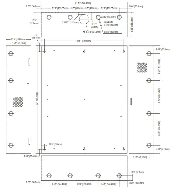 Altronix Trove2KA2 Trove2 Enclosure with Keyscan Backplane - fig5