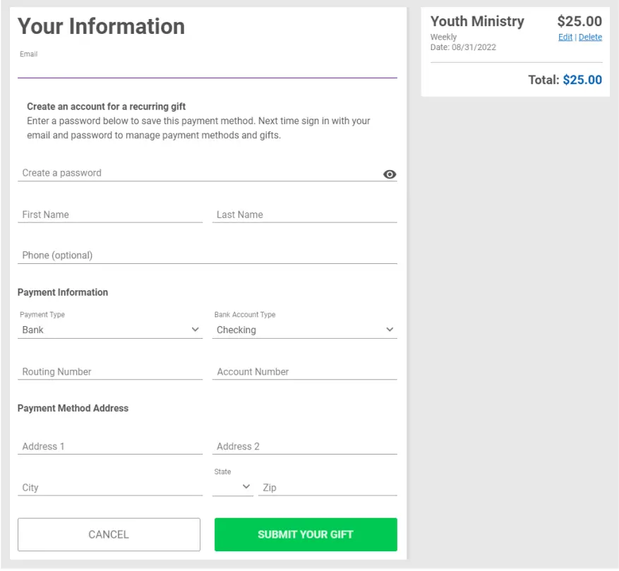 Software s ONLINE GIVING Software - Your