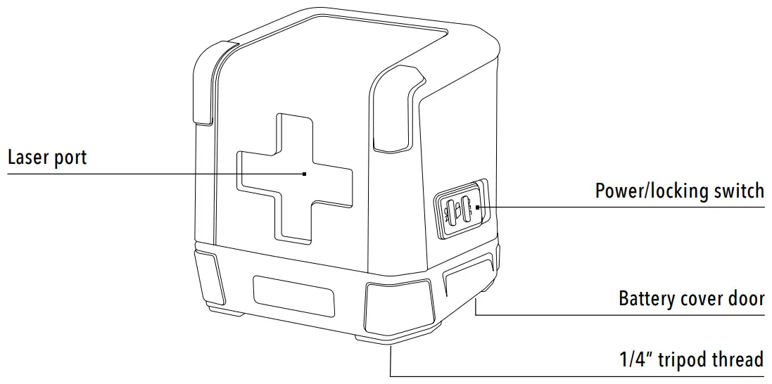 Lasertec X Line 91160 Crossline Laser Level - Using the Laser