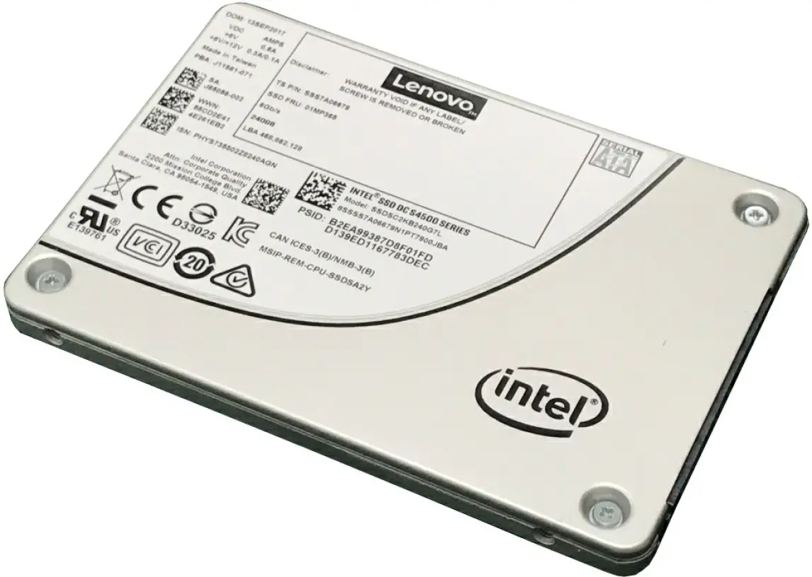 Lenovo Intel S4500 Entry SATA 6Gb SSDs PRODUCT