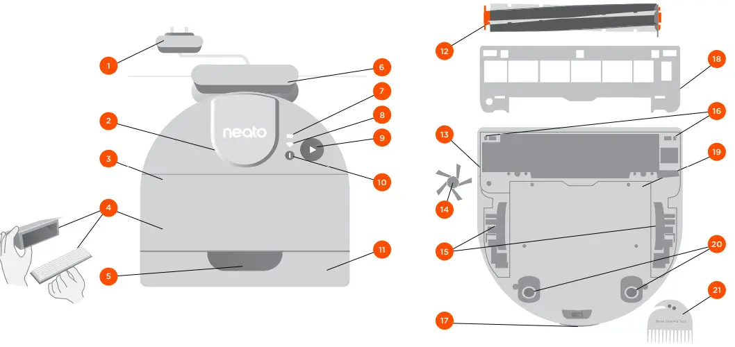 neato D800 Intelligent Robot Vacuum Cleaner - Fig 3
