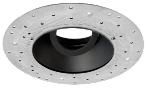 ELCO Lighting ELK430B 4 Inch Pex Round Trimless Adjustable Smooth Reflector Trim -