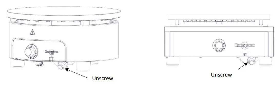 Krampouz CTRH4 Gas Crepe Maker Instruction Manual - Electronic ignition