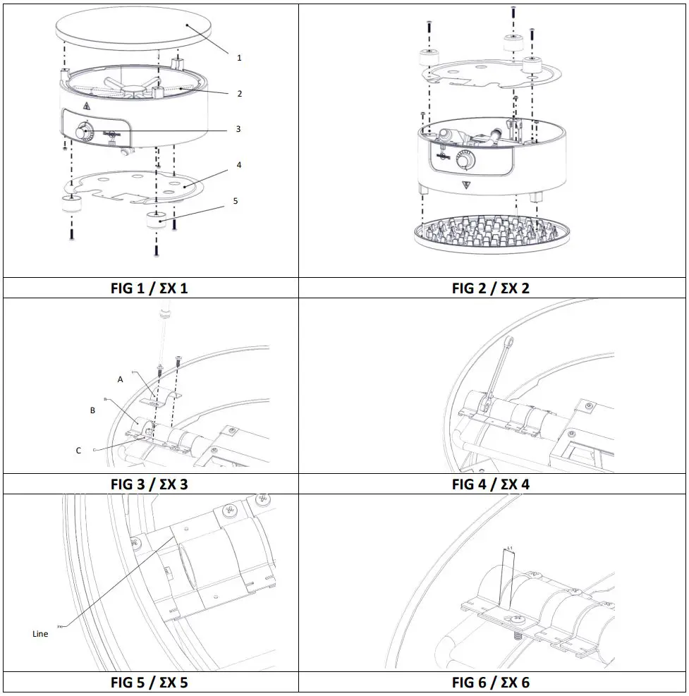 Krampouz CTRH4 Gas Crepe Maker Instruction Manual - Fig 1,6