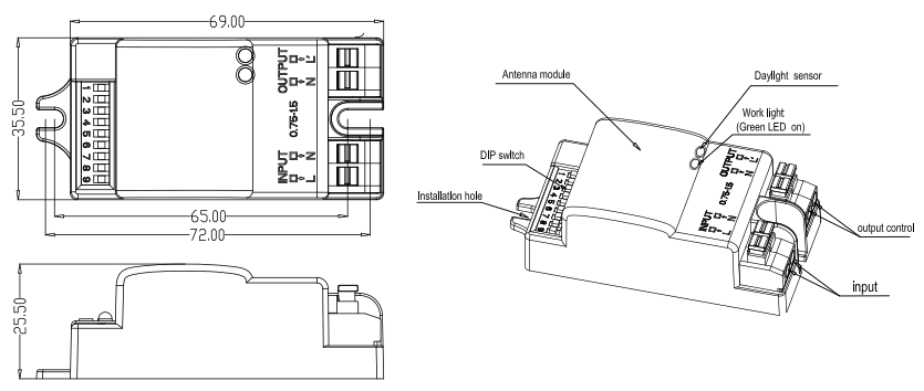 AIRAM 9610495 Fenix Duo 260 IP44 Ceiling Light - 6