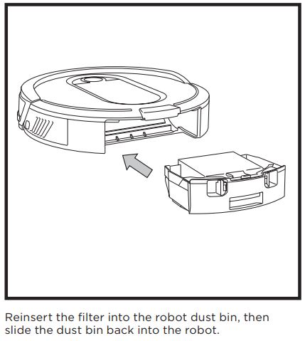FIG 25 CLEANING AND REPLACING THE ROBOT FILTER
