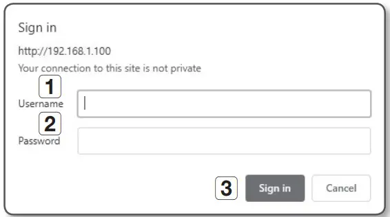 use-IP WISENET XNP Series Network Camera - window appears