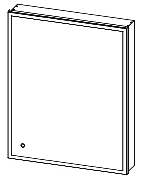 Lowe s 2550860 Landen allen + roth 24-in x 30-in Lighted LED Surface - 1