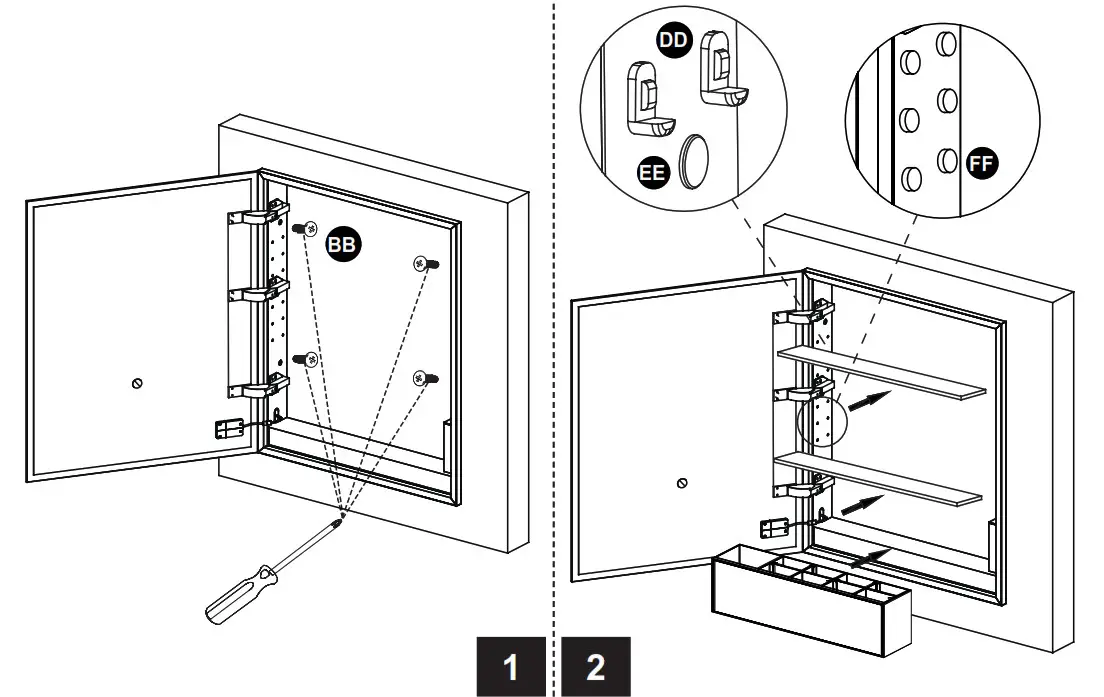Lowe s 2550860 Landen allen + roth 24-in x 30-in Lighted LED Surface - 12