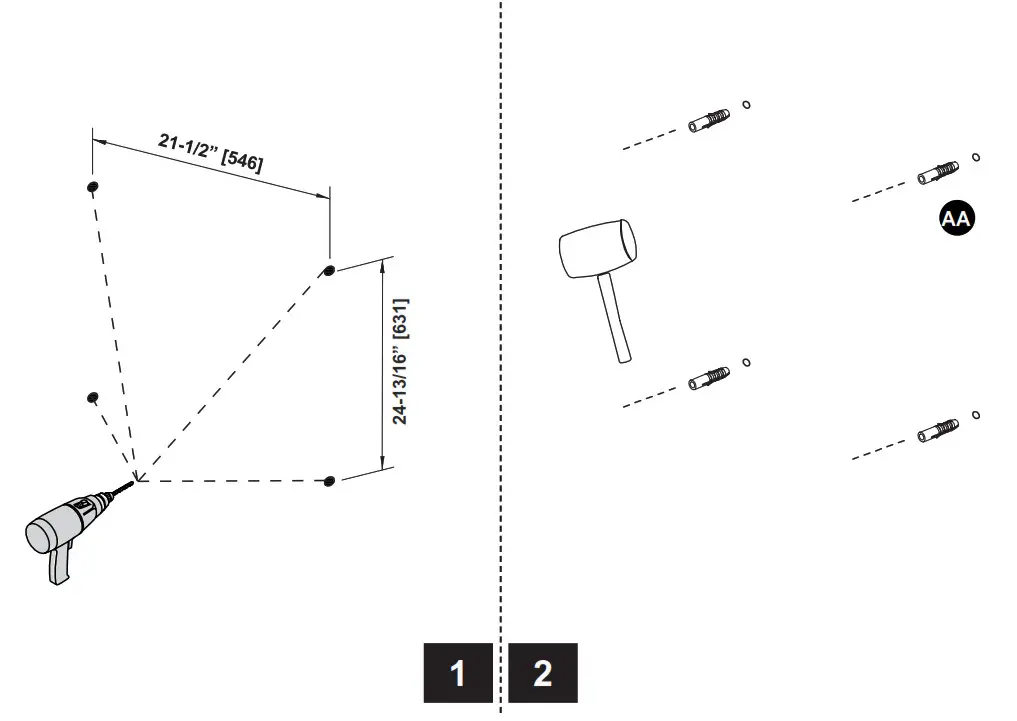 Lowe s 2550860 Landen allen + roth 24-in x 30-in Lighted LED Surface - 5