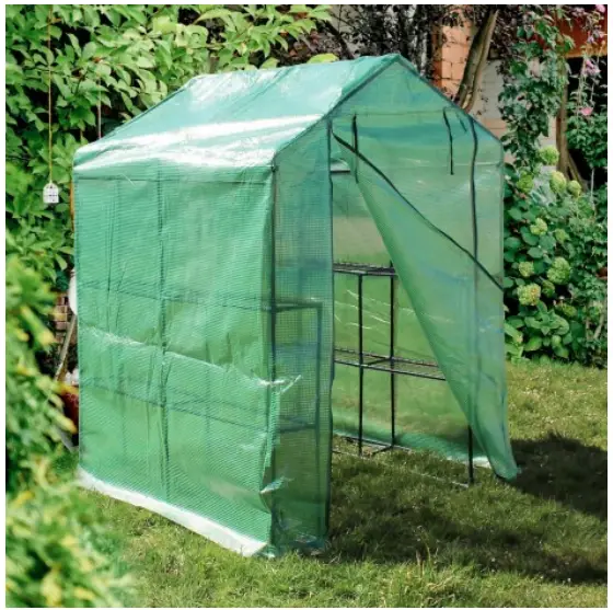 toboli 62406 Walk in Greenhouse with Plastic Foil
