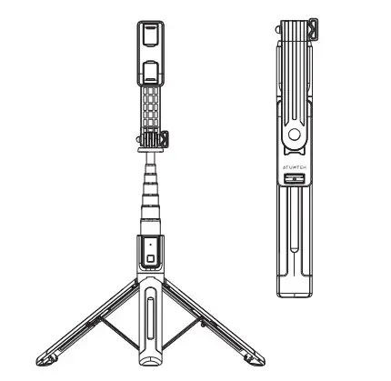 ATUMTEK ATSS002 48.8 Inch Selfie Stick Tripod - Figure 1