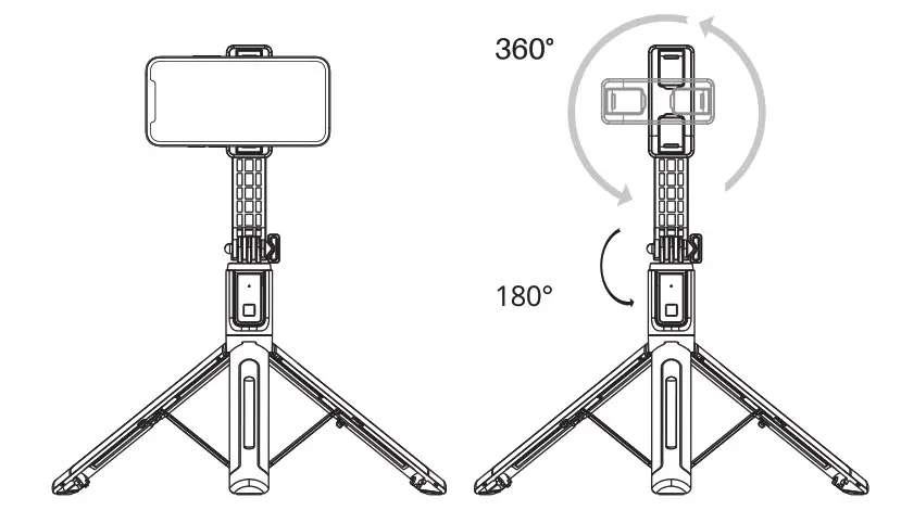 ATUMTEK ATSS002 48.8 Inch Selfie Stick Tripod - Figure 5