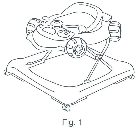 babytrend WK15XXXA Trend 5.0 Activity Walker - fig 2