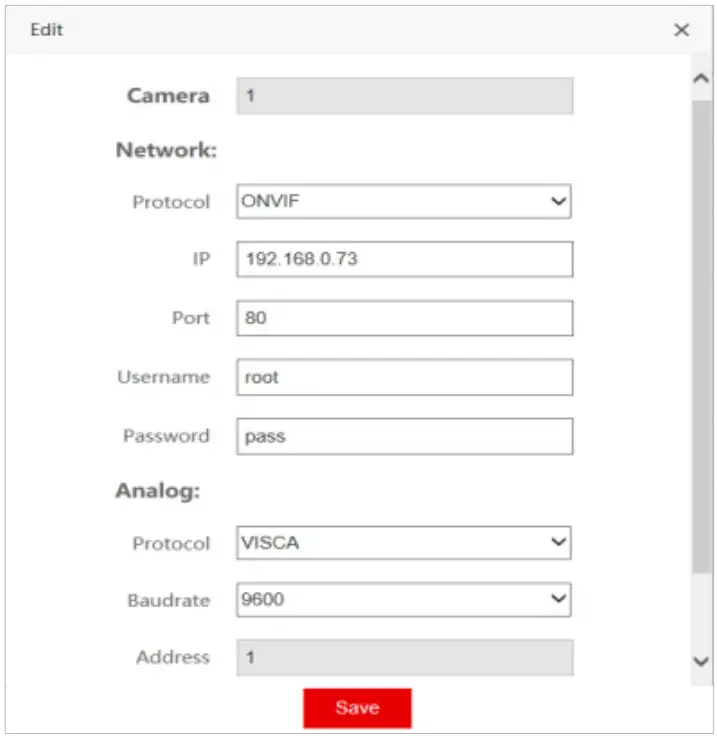 zowieTek Universal IP PTZ Camera Controller - FIGURE 15