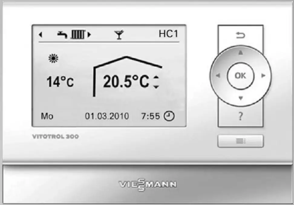 VIESSMANN VITOTROL 200-E Hardwired Remote Control Unit