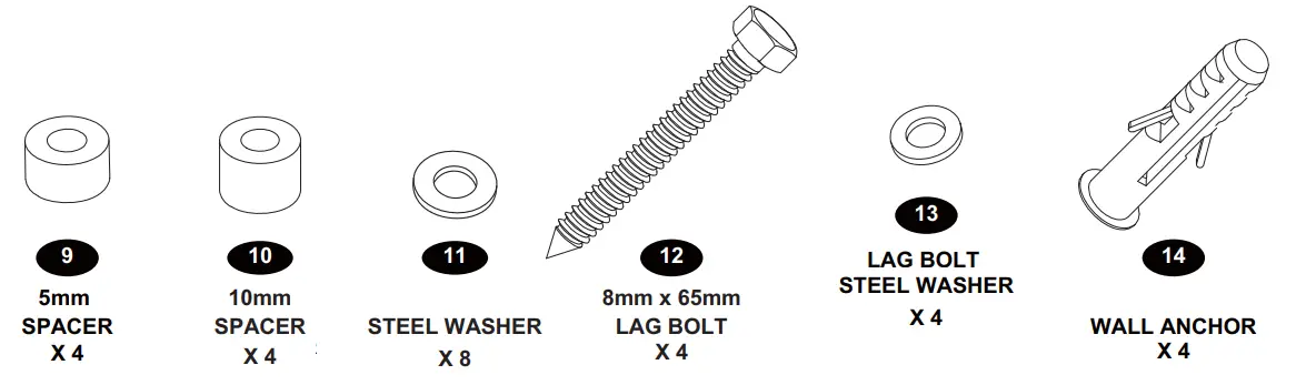 HARDWARE PRODUCT NUMBERS