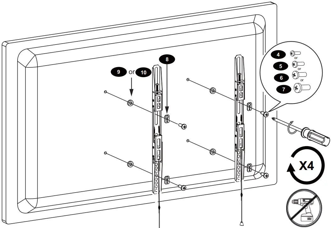 CURVED BACK FLAT PANEL