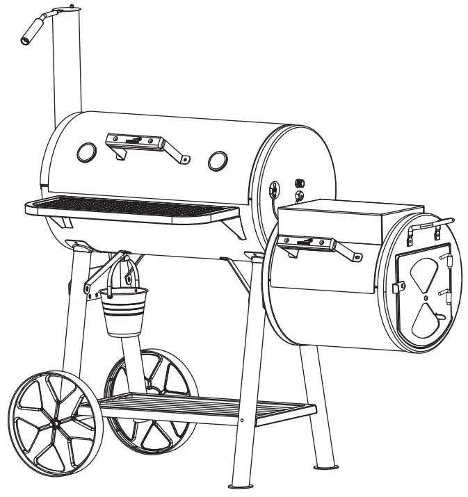 MUSTANG 324306 Off Set Smoker - fig 11