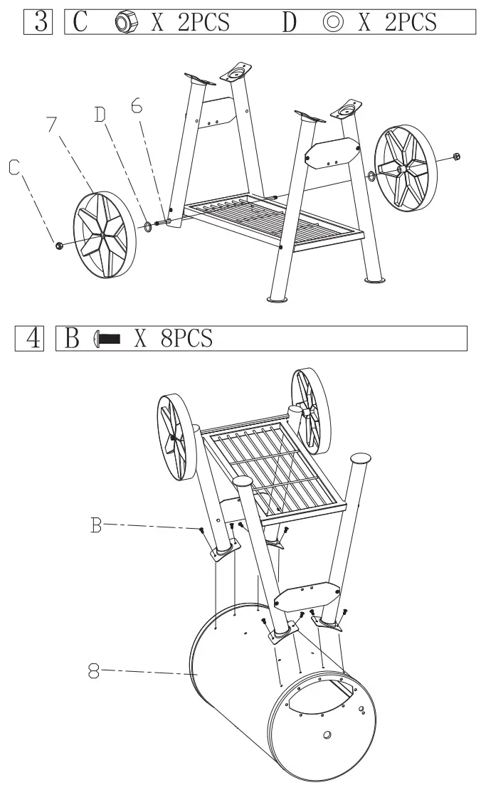 MUSTANG 324306 Off Set Smoker - fig 5
