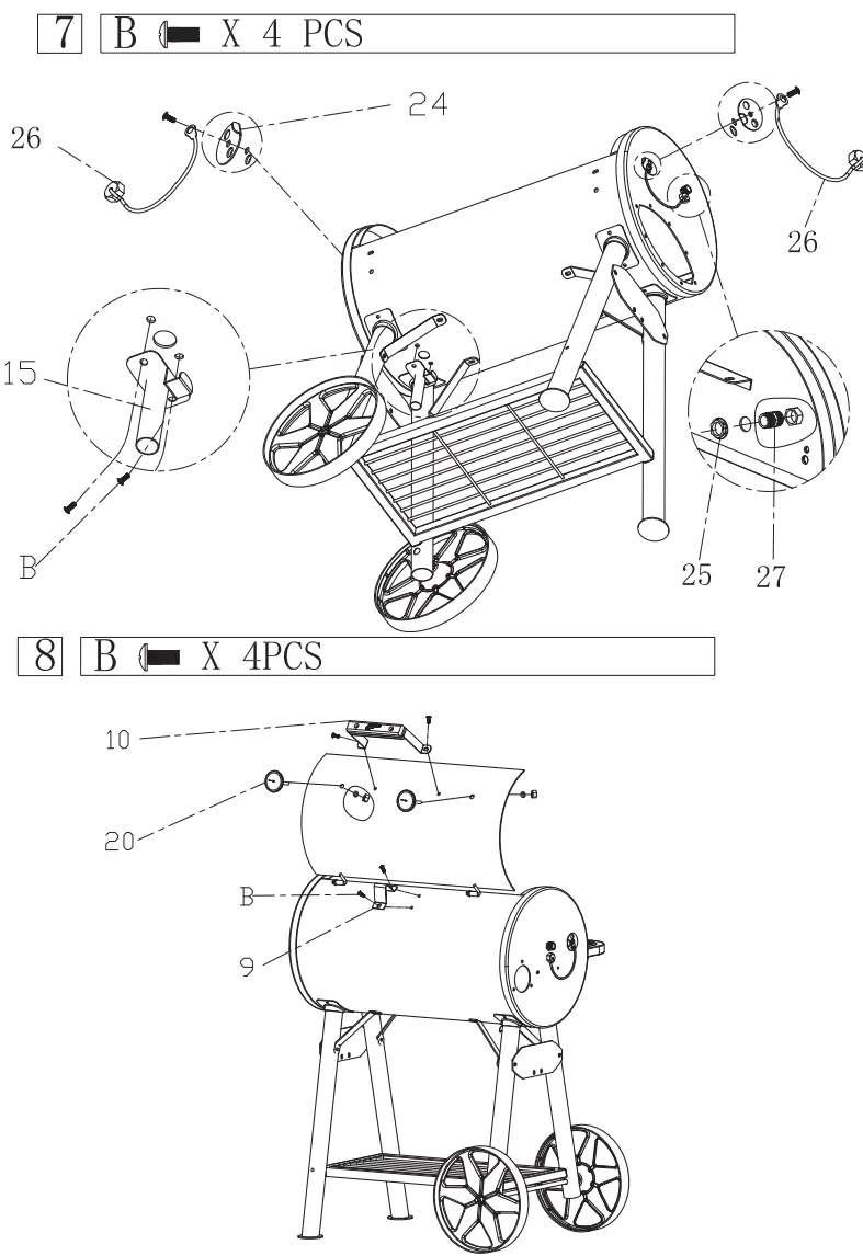 MUSTANG 324306 Off Set Smoker - fig 7