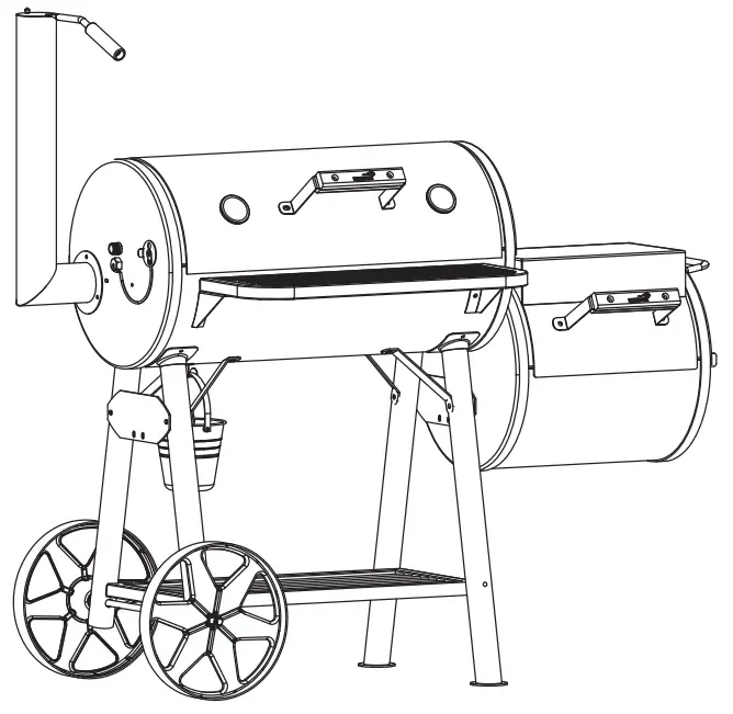 MUSTANG 324306 Off Set Smoker