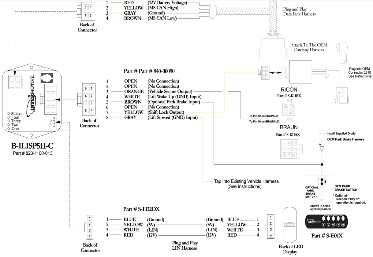INTERMOTIVE B-ILISP511-C Shift Interlock fig 9