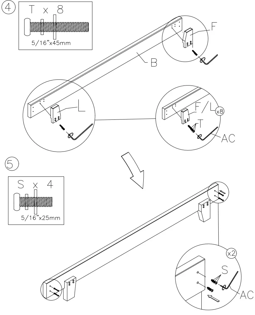 ASHLEY B089081 Queen Upholstered Platform Bed - fig 6