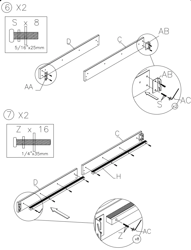 ASHLEY B089081 Queen Upholstered Platform Bed - fig 7