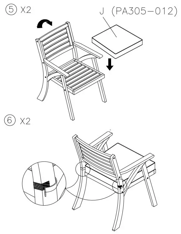 ASHLEY-P305049-Chairs-with-Table-Set-FIG 5