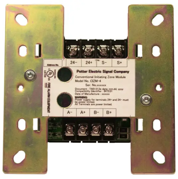 POTTER CIZM-4 Conventional Initiating Zone Module