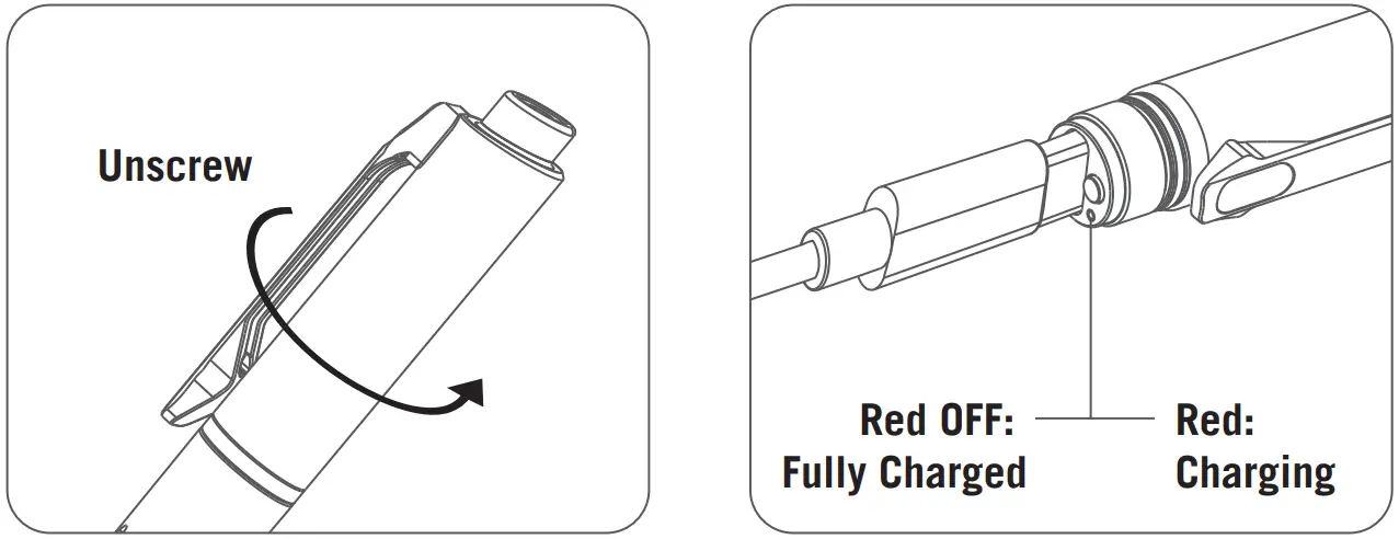 OLIGHT Open Pro LED Penlight with Laser Pointer - CHARGING