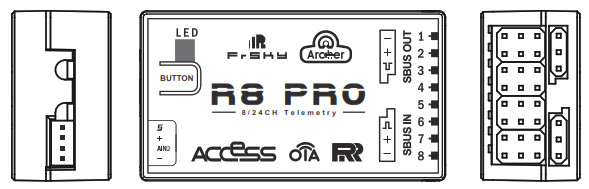 FrSky Archer R8 Pro Receiver - Overview