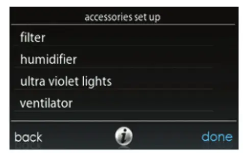 Carrier Infinity Touch Control - Accessories