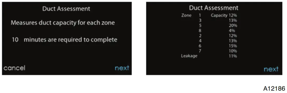 Carrier Infinity Touch Control - Duct Assessment (zoning applications only)