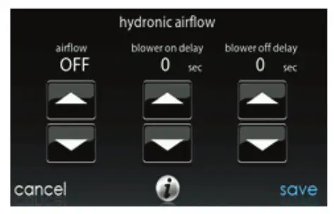 Carrier Infinity Touch Control - Hydronic Airflow