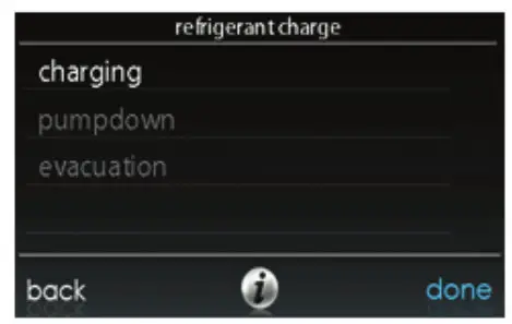Carrier Infinity Touch Control - Refrigerant Charging