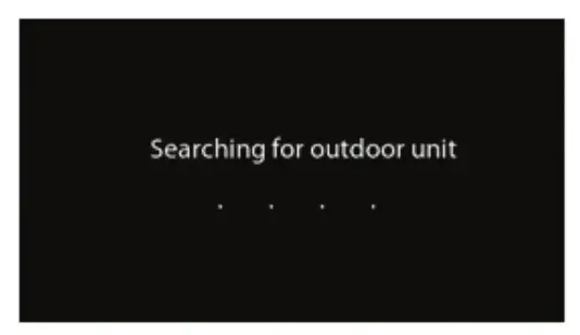 Carrier Infinity Touch Control - Searching for Indoor Unit