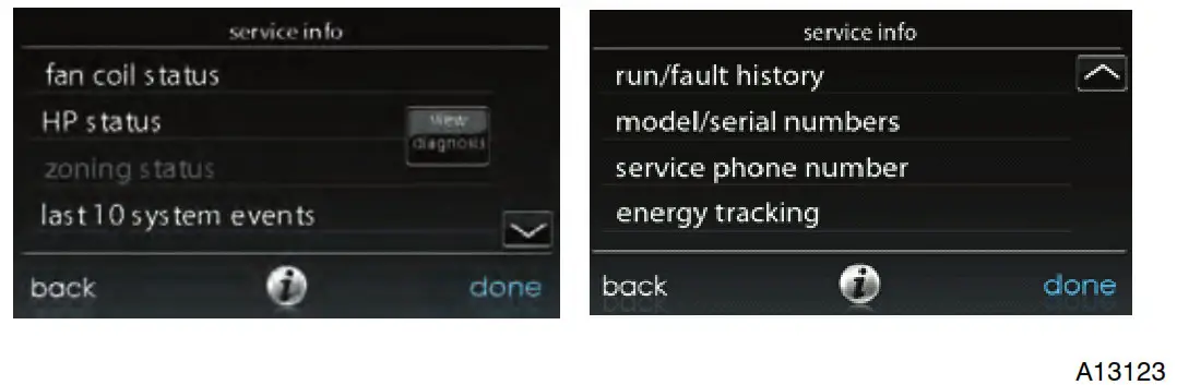 Carrier Infinity Touch Control - Service Information